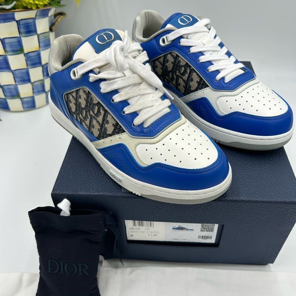 Women’s Dior B 27 low top leather sneakers size 39 made in Italy - Picture 1 of 12